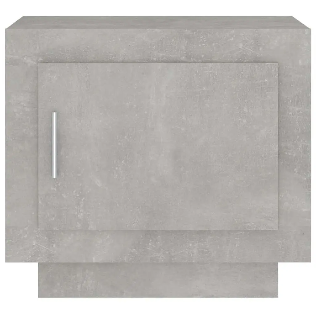 Grey Coffee Table with Storage Door 51x50x45 cm Engineered Wood Living Room Accent Furniture
