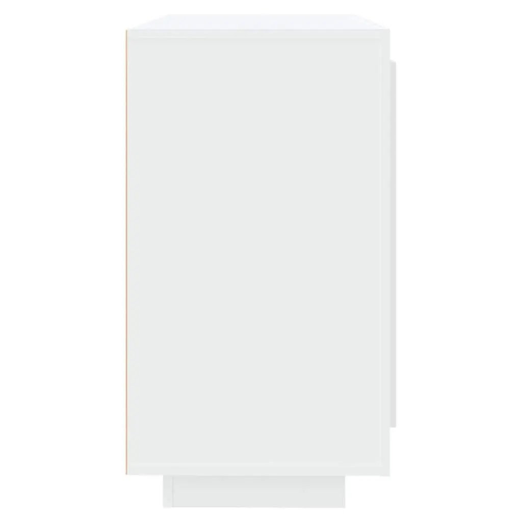 Sideboard Storage Cupboard White 80x40x75 cm 2 Door Compartments