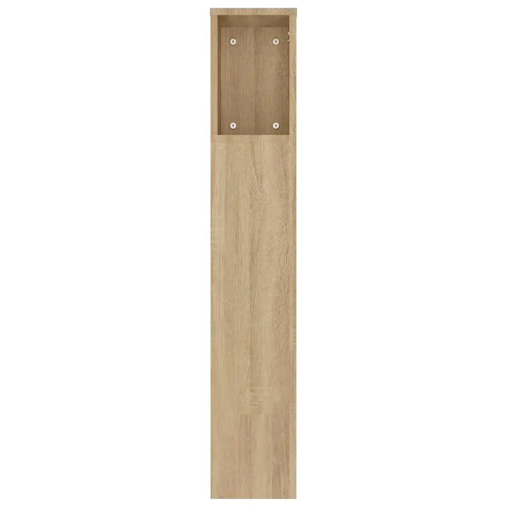 Headboard Cabinet Wall-Mounted Storage Compartment 180 cm Brown