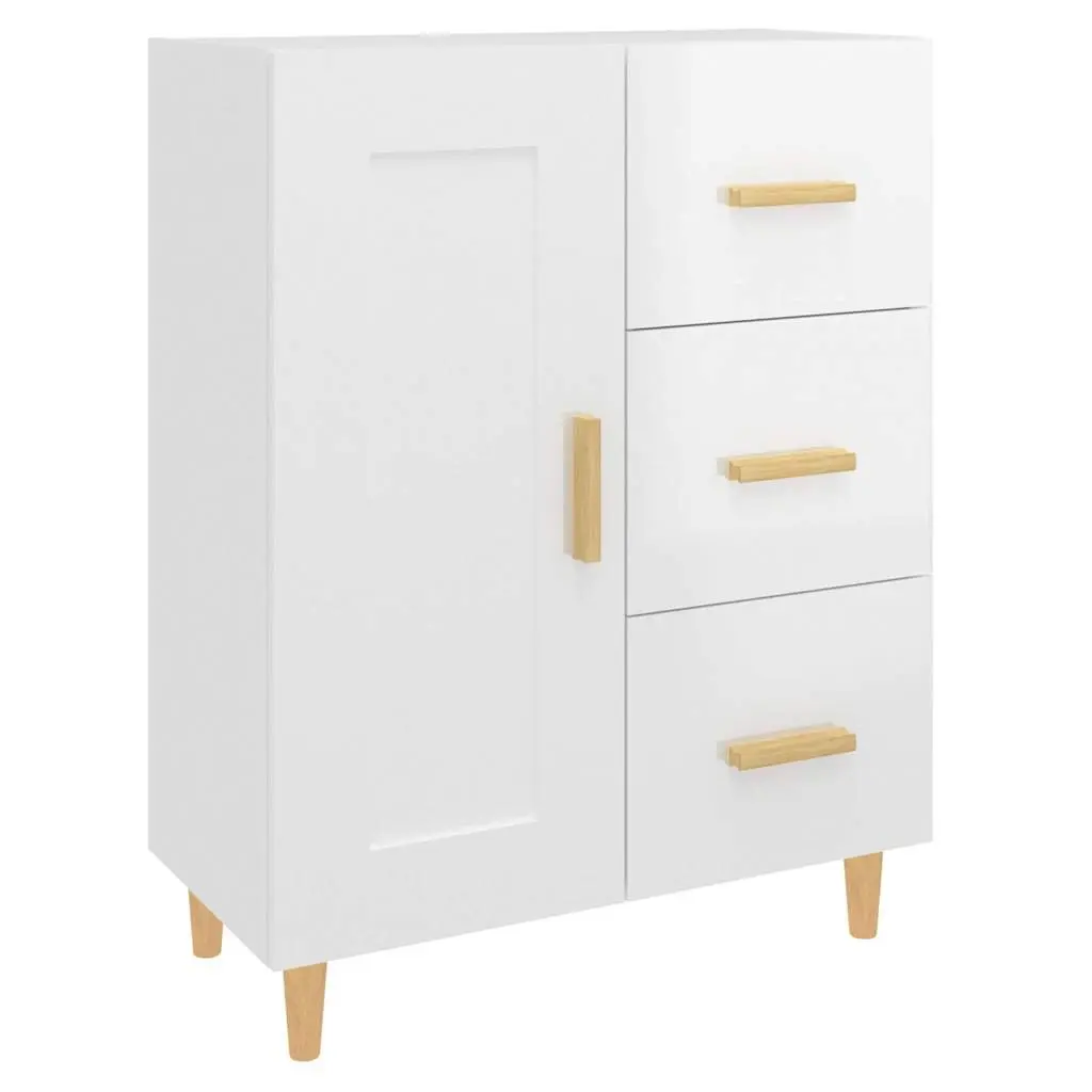 Sideboard Storage Cabinet Moisture Resistant 69.5 x 34 x 90 cm White