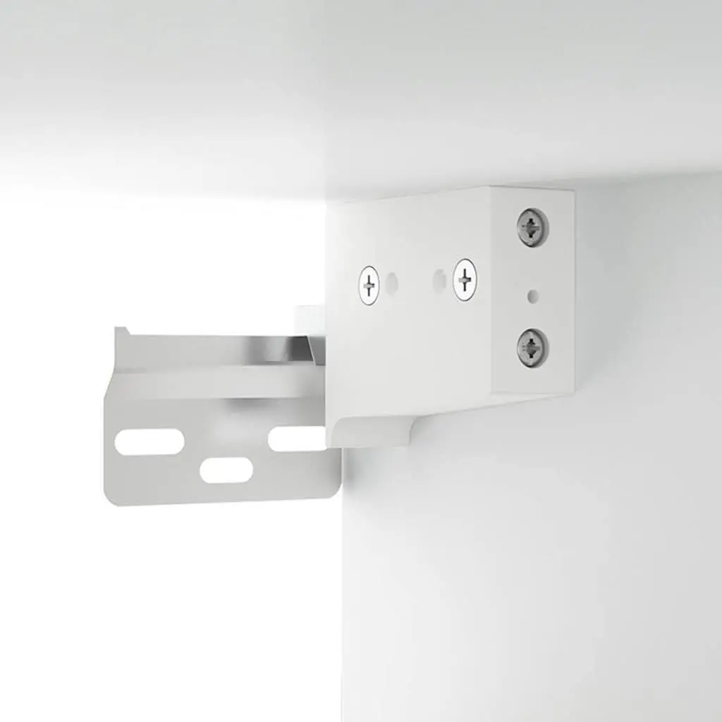 Hanging Wall Cabinet Engineered Wood White Organiser Vertical Storage 69.5x34x90cm