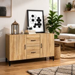 Engineered Wood Storage Cabinet Sideboard with 2 Doors