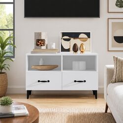 Engineered Wood TV Cabinet with Storage Solutions