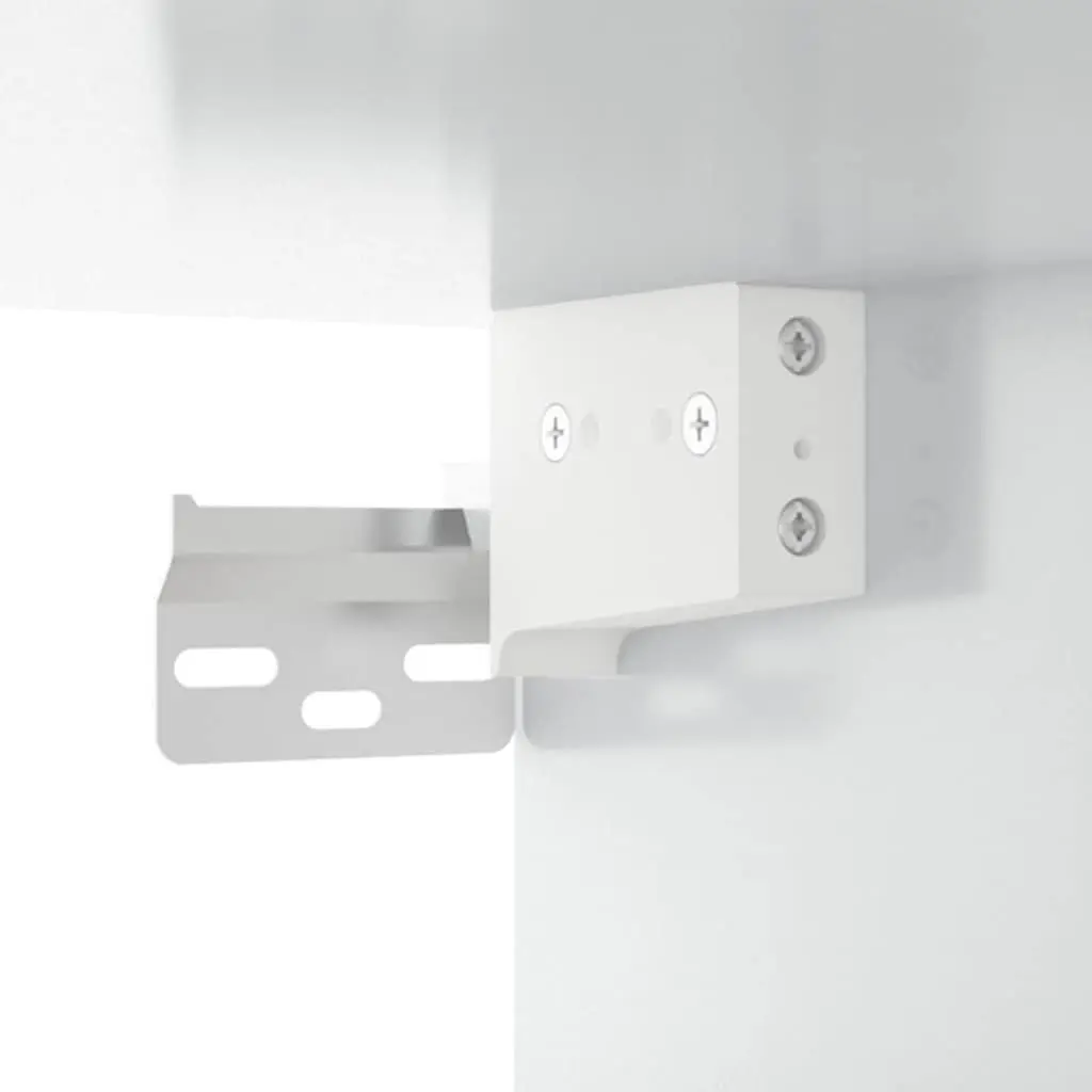 Wall-mounted Bedside Cabinets Floating Storage 2 Piece White