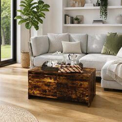 Contemporary Coffee Table with Two Storage Drawers