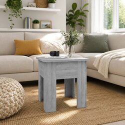 Grey Coffee Table with Engineered Wood Construction 40x40x42 cm