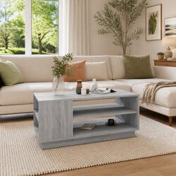 Coffee Table with Storage in Grey Sonoma Design