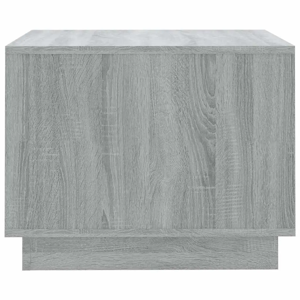 Coffee Table Modern Storage Shelves Square Grey 55W x 55D x 43H cm