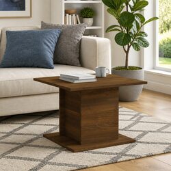 Engineered Wood Coffee Table in Brown Oak Finish