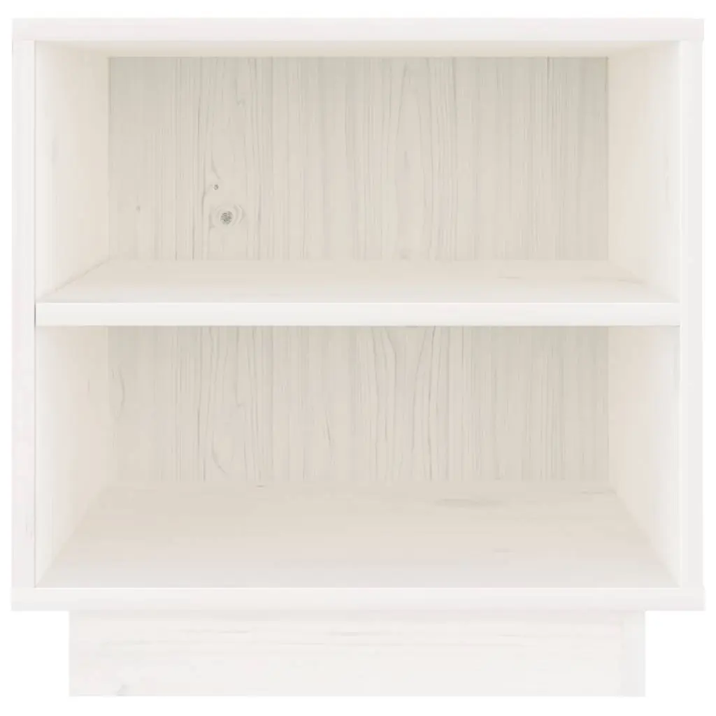 Wooden Bedside Cabinets Compact White 40x34x40 cm Set of 2 Storage Tables