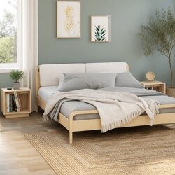 Solid Pinewood Bedside Cabinets for Functional Storage