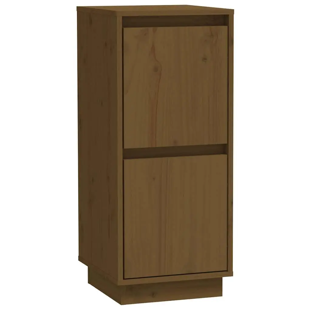 Sideboard Cabinet 2-Door Storage Unit Sturdy Honey Brown 31.5W x 34D x 75H cm