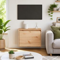 Wall-Mounted Cabinet 45x30x35 cm Solid Pine Brown