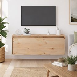 Wall-Mounted Storage Cabinet 100x30x35 cm Pine Brown