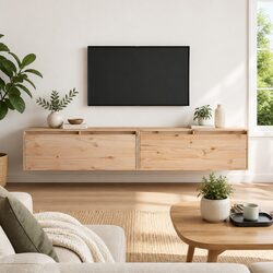 Wall Cabinet 100x30x35 cm Brown Solid Pinewood