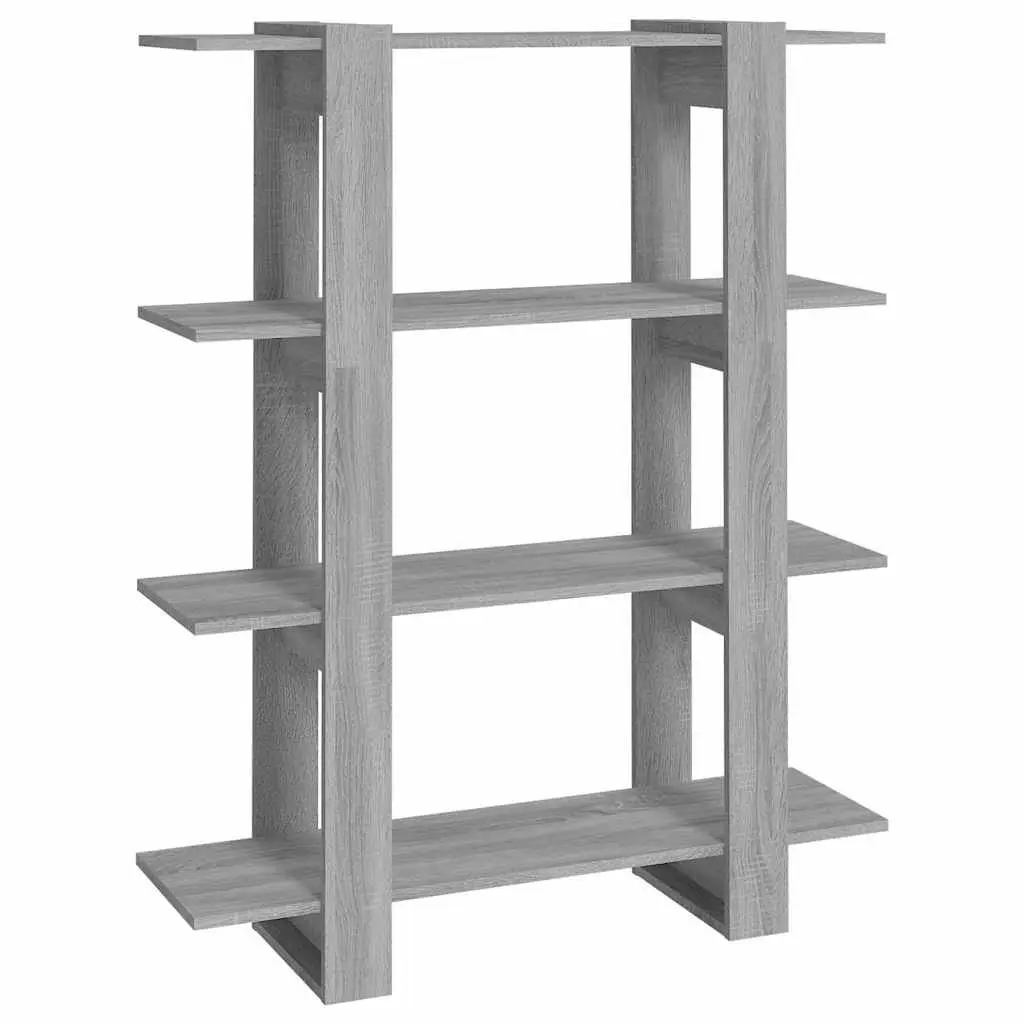 Book Cabinet Room Divider Grey Shelving Unit Storage Organiser Bookshelf Stand