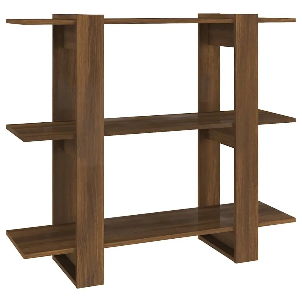 Book Cabinet Room Divider Sturdy 100x30x87 cm Brown