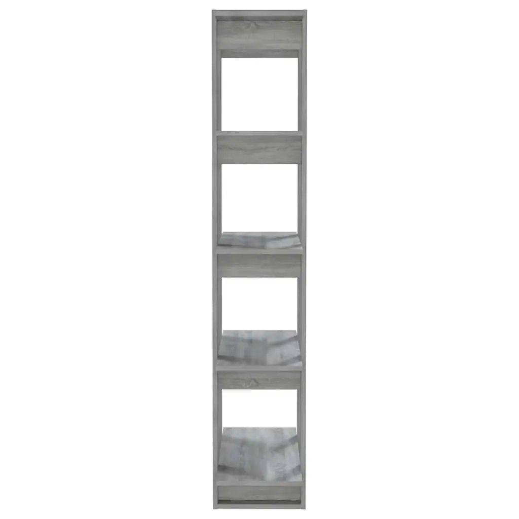 Book Cabinet Room Divider Engineered Wood Grey Sonoma 80W x 30D x 160H cm