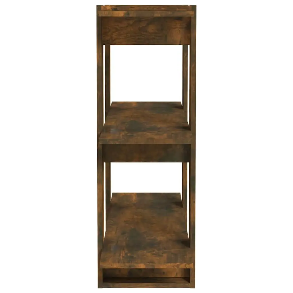 Book Cabinet Room Divider Wooden Storage Shelf 80W x 30D x 87H cm Brown