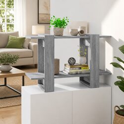 Grey Sonoma Oak Storage Unit and Book Cabinet Dimensions