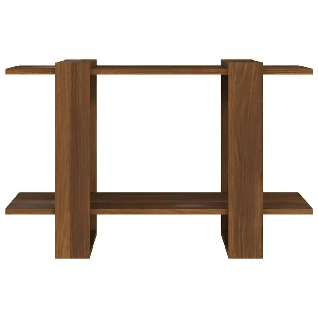Book Cabinet Room Divider Storage Organiser Brown 80x30x51cm