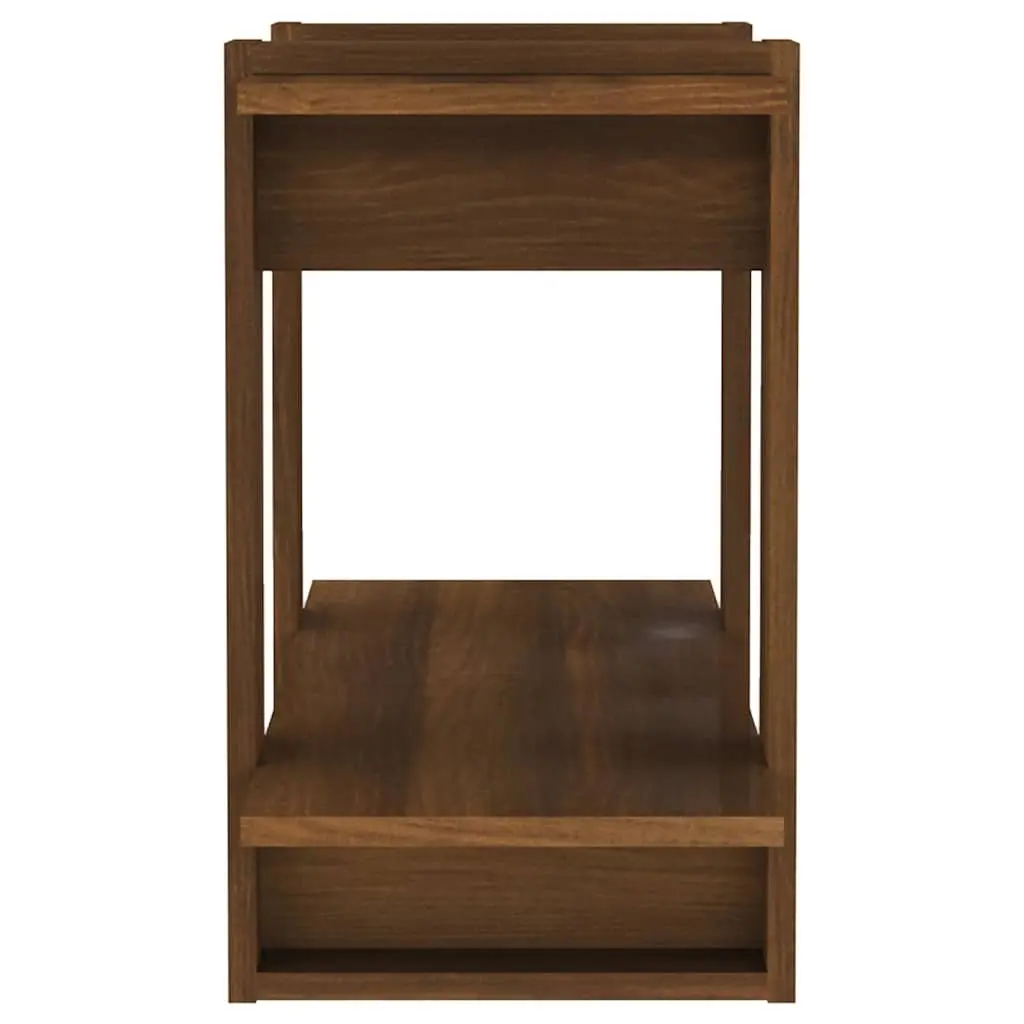 Book Cabinet Room Divider Storage Organiser Brown 80x30x51cm