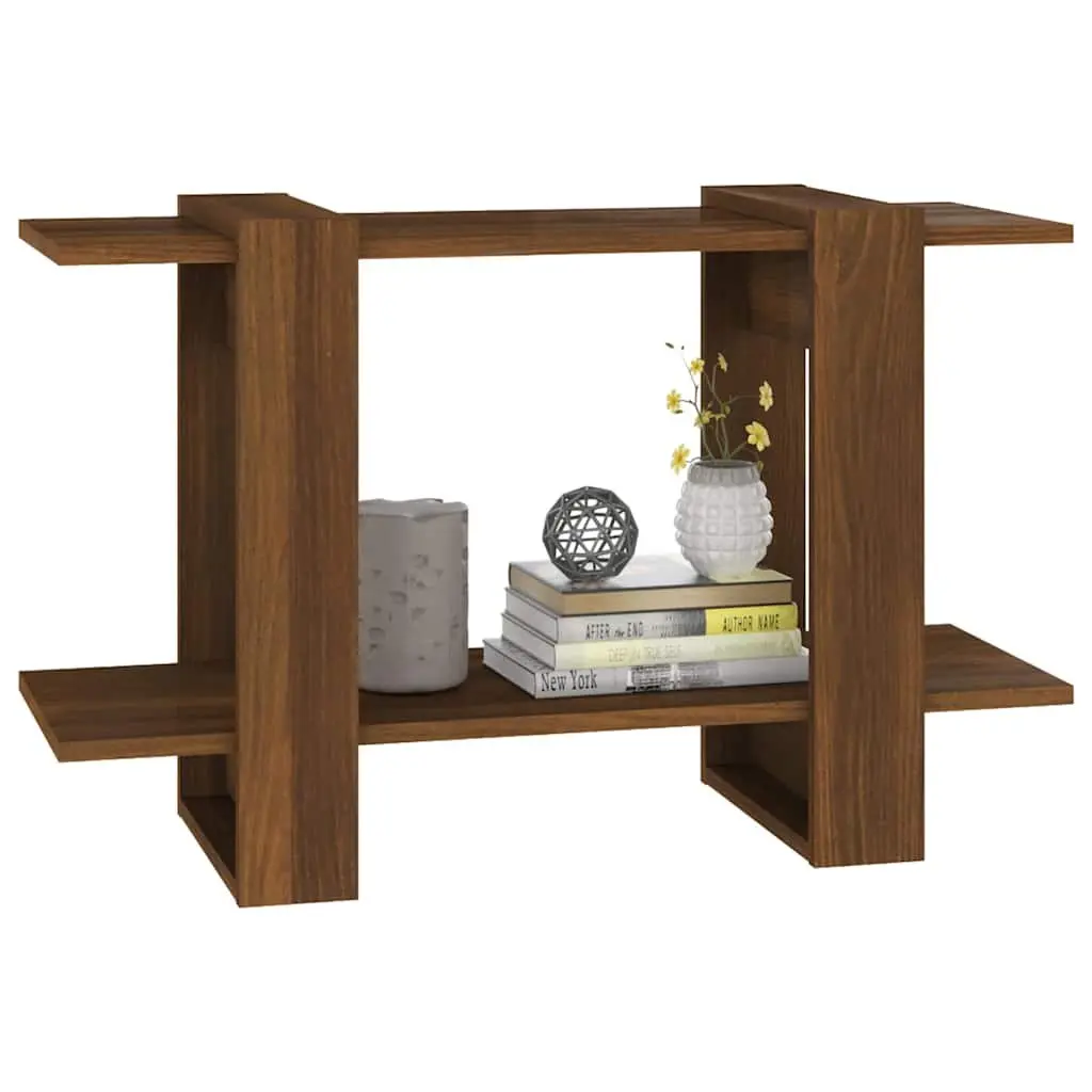 Book Cabinet Room Divider Storage Organiser Brown 80x30x51cm