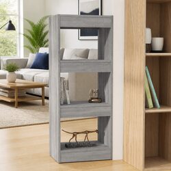 Grey Sonoma Engineered Wood Book Cabinet and Divider