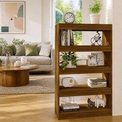 Engineered Wood Book Cabinet Room Divider 80x30x135cm