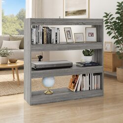 Open Shelving Unit in Grey Sonoma for Efficient Storage