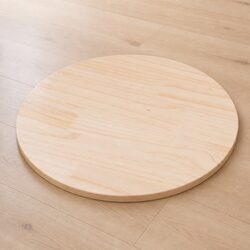 Round Solid Pinewood Table Top, 50cm Diameter