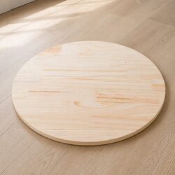 Round Solid Pine Wood Table Top Ø80cm x 2.5cm
