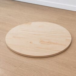 Solid Pinewood Round Table Top Ø90cm for Indoor Use