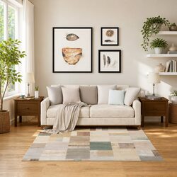 Solid Pine Wood Side Tables – Set of 2, 50 x 50 x 49 cm