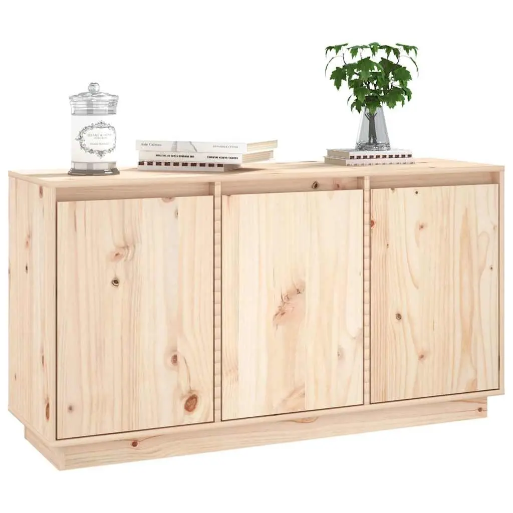 Solid Wood Pine Sideboard Cabinet 111x34x60 cm