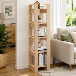 Solid Pinewood Book Cabinet Room Divider 41x35x160cm