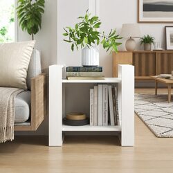 Solid Pine Wood Book Cabinet with Room Divider Functionality