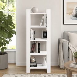 Solid Pine Wood Book Cabinet Room Divider, 60x35x160 cm