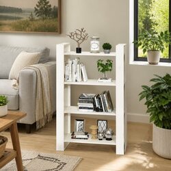 Solid Pine Wood Book Cabinet and Room Divider, 80x35x125cm