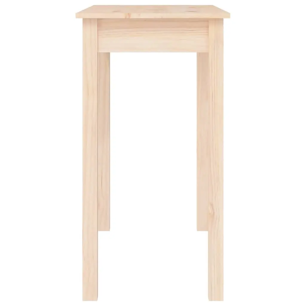 Console Table Spacious Top Surface 80x40x75cm Brown Wooden