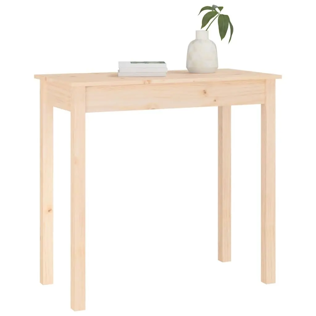 Console Table Spacious Top Surface 80x40x75cm Brown Wooden