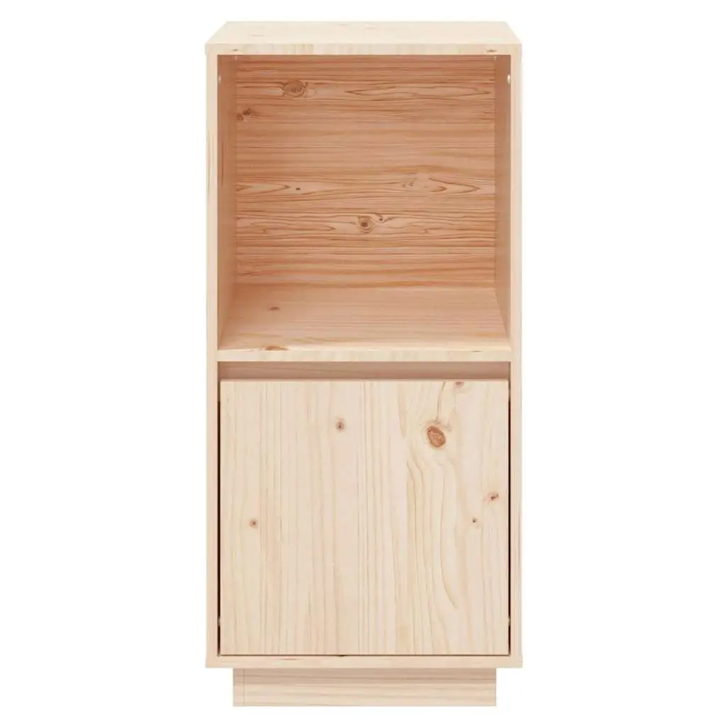 Sideboard 38x35x80 cm Brown Solid Pine Wood Cabinet Storage Living Room