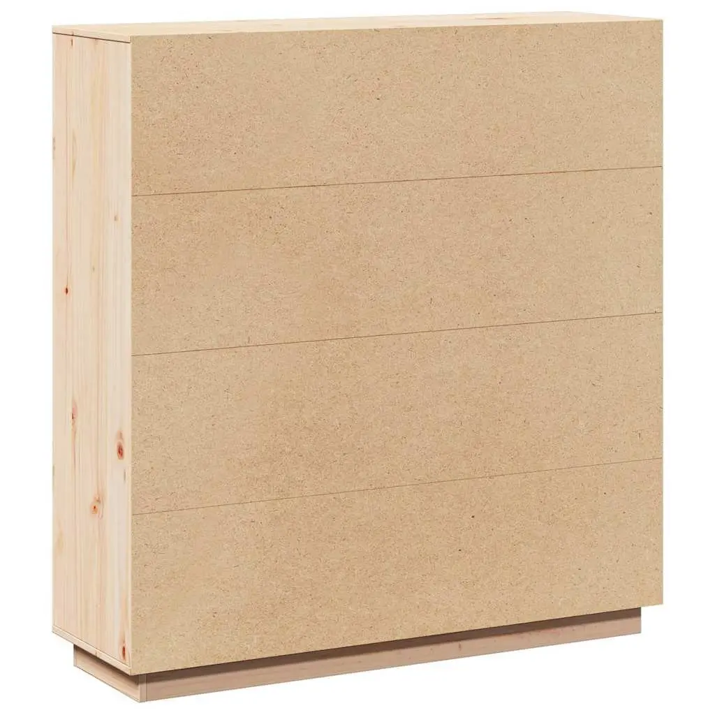 Highboard Cabinet Modern Style 110.5x35x117cm Brown