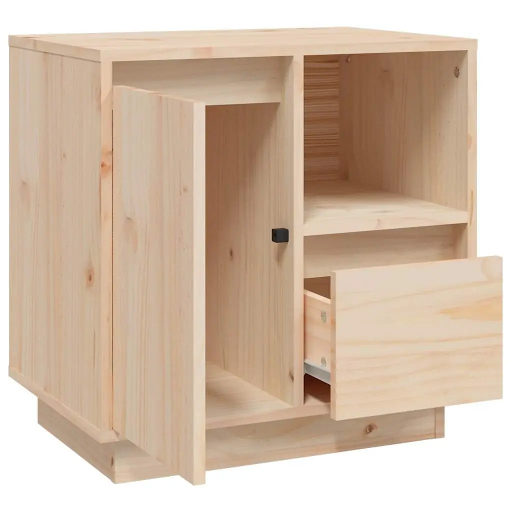 Bedside Cabinets Solid Wood Storage Nightstand 50cm Brown 2 pcs
