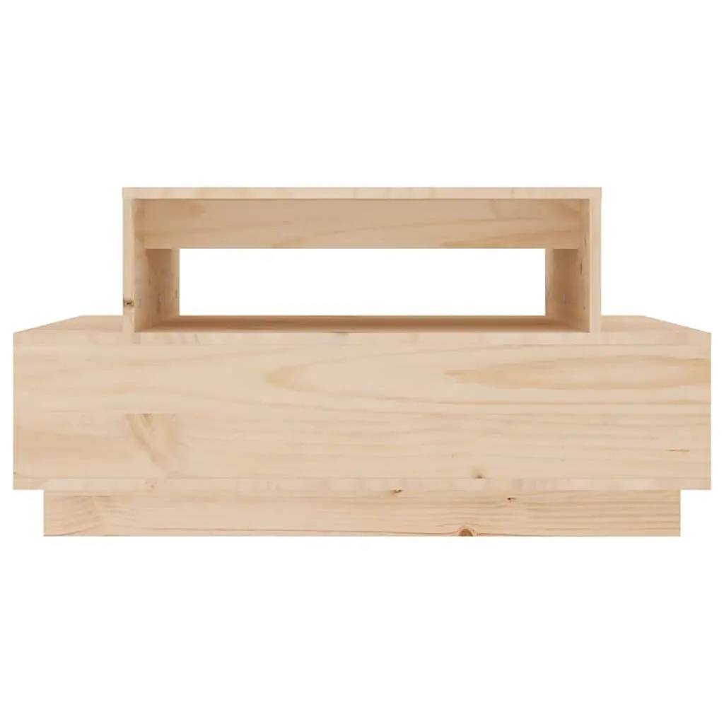 Coffee Table Solid Pine Wood Rustic 80x55x40.5 cm Brown