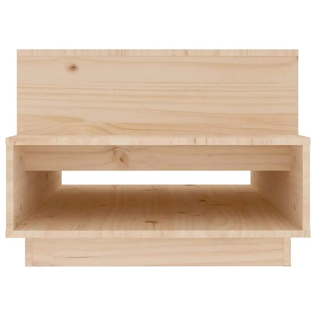 Coffee Table Solid Pine Wood Rustic 80x55x40.5 cm Brown