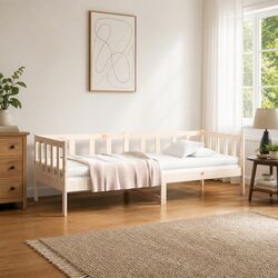 Pine Wood Day Bed Frame 90x190 cm for Bedroom