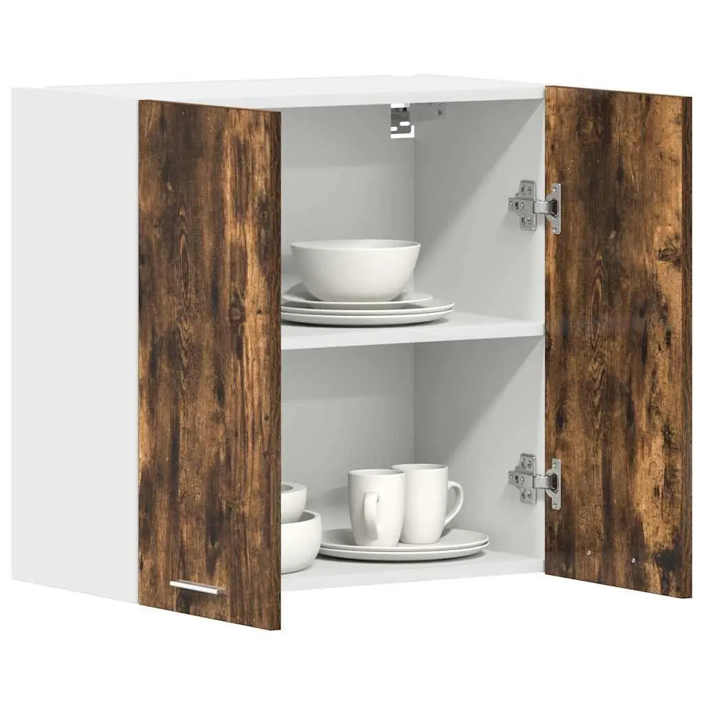 Wall Mounted Kitchen Cabinet Space Saving Engineered Wood Brown 60x31x60cm