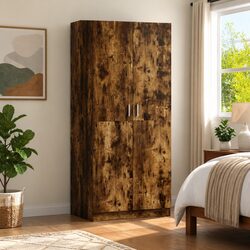 80x52x180 cm Engineered Wood Wardrobe Cupboard