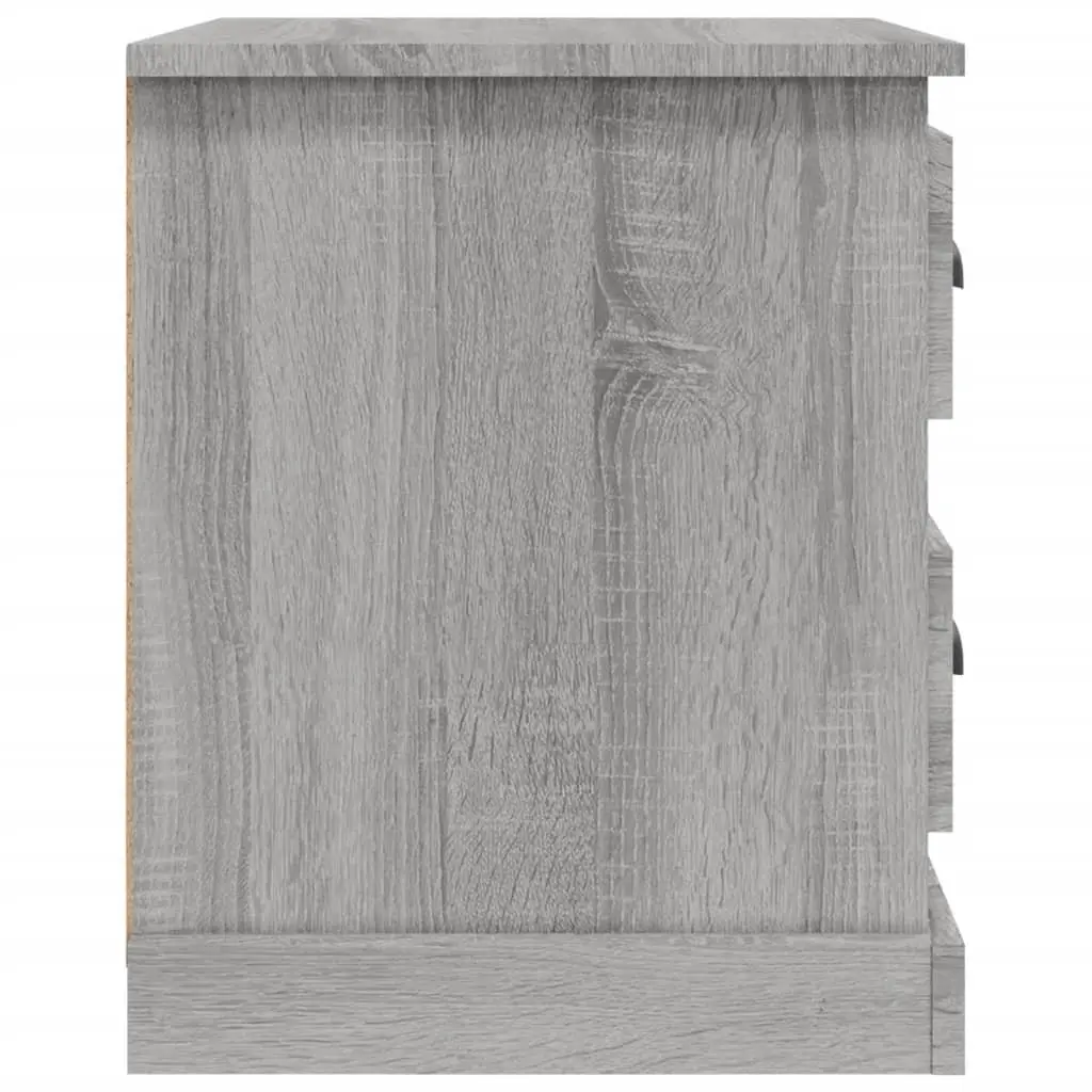 Bedside Table 2 Drawer Storage Convenience Grey 39x39x47.5cm